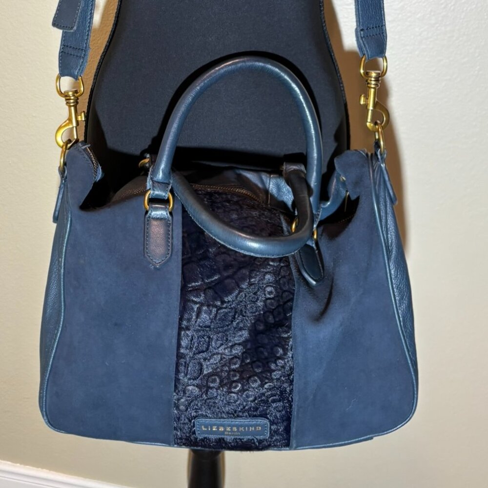 👜Liebeskind Berlin Esther Satchel Soft Leather Shoulder Bag Purse - Picture 2 of 16